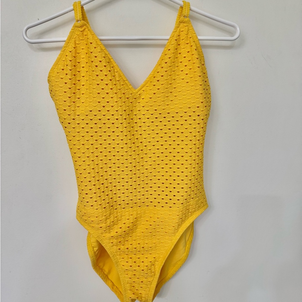 Pre-owned ROBIN PICCONE size 4 Yellow  One Piece Swimsuit